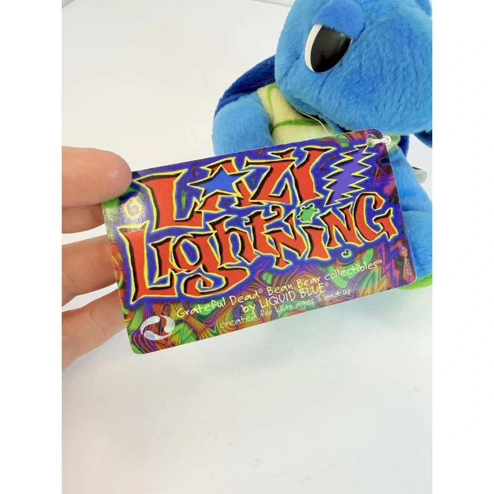 Grateful Dead Liquid Blue Bean Bear Terrapin Turtle Plush Lazy Lightning READ